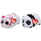 TY - Knuffel - Teeny Ty's - Tabor Tiger & Bamboo Panda