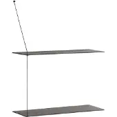 Woud Stedge plank 60 cm Zwartgeschilderd essenhout