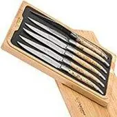 Laguiole En Aubrac steakmessenset 6-delig berkenhout, 62C99BHIH