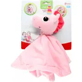 Toi-Toys knuffeldoekje eenhoorn meisjes 30 cm pluche roze