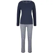 Tom Tailor Pyjama navy / wit