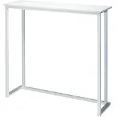 HorecaTraders Statafel | Staal | Wit | 3 Formaten