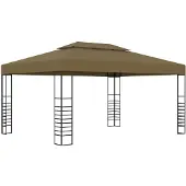 vidaXL Prieel 180 g/m² 3x4 m taupe