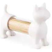 Balvi Cat tandenstokerhouder Kleur: wit