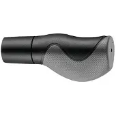 Marwi Ergonomisch handvatset - 2-componenten - 130/130mm - zwart/grijs - met snijrand - bar-end dopje