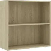 vidaXL Boekenkast 80x30x76,5 cm bewerkt hout sonoma eikenkleurig