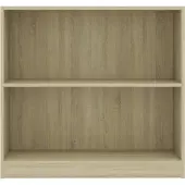 vidaXL Boekenkast 80x24x75 cm bewerkt hout sonoma eikenkleurig