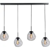 Masterlight Hanglamp Lava 4x goud glas Ø 22,5cm