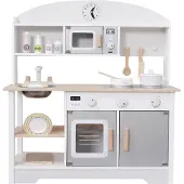 Eco toys Grijs Moderne Houten Kinderkeuken HC491072