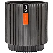 Capi Europe Bloempot Groove Antraciet D 15 H 17 Cm