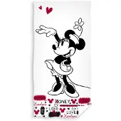 Disney Strandlaken Minnie Beach 70 X 140 Cm Wit