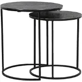 Light & Living bijzettafel rengo Ø49x52cm - set van 2