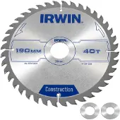 Irwin cirkelzaagblad 190 mm - 40 tanden - asgat 30 mm