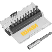 Sata schroefbitset Torx 25 mm 10-delig T10-T40 (Inclusief schroefbithouder)