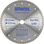 Irwin diamantzaagblad IW8087110 230mm voor haakse slijper - volle rand