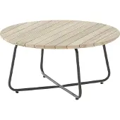 4 Seasons Outdoor Axel lounge tuintafel 73xH35 cm rond teak 4-Seasons Outdoor