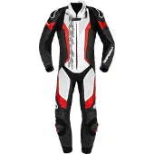 Spidi Laser Pro, lederen pak 1st. geperforeerd ,zwart/witte/rood ,54