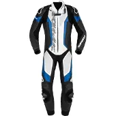 Spidi Laser Pro, lederen pak 1st. geperforeerd ,zwart/witte/blauw ,46
