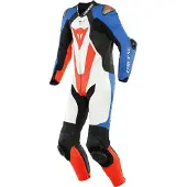 Dainese Laguna Seca 5 Leren Motorpak Zwart/Wit 26, Mannen