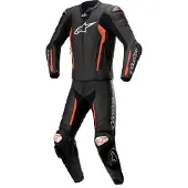 Alpinestars Missile V2, lederen pak, 2-delig. ,Zwart/Neon-Rood ,52