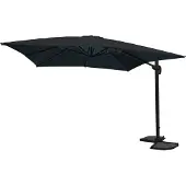 Paralux zweefparasol - 3x4m - Zwart - Kantelbaar