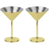 Paderno Martiniglas Mirror Gold (Set van 2)