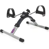 MORETTI Stoelfiets Opvouwbaar - Pedaaltrainer met Display - Bewegingstrainer - Zittend Fietsen - Zilver Zwart