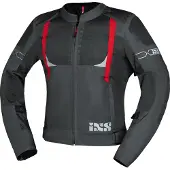 IXS Trigonis-Air Grijs Rood Textiele Motorjas Maat 2XL