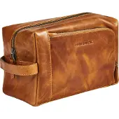 Maverick - new man - toilettas - volnerf rundsleder - cognac
