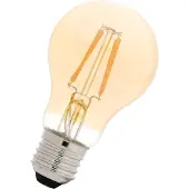 Bailey LED lamp E27 | Peer A60 | Sensorlamp dag/nacht | Filament | Goud | 2200K | 4W