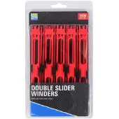 Preston Double Slider Winders - Red - 18cm - Tuigenplankjes