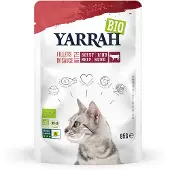 Yarrah 14x85g Rund Bio Filets in Saus Kattenvoer