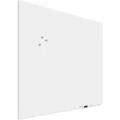 Ivol Premium glassboard met blinde bevestiging - 100x100 cm - Wit