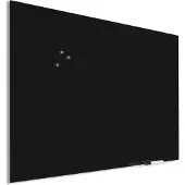 Ivol Premium glassboard met blinde bevestiging - 90x120 cm - Zwart