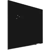 Ivol Premium glassboard met blinde bevestiging - 100x100 cm - Zwart