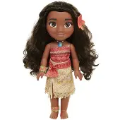 Disney Princess Disney Prinses Vaiana Pop – 35 cm – Met Bloemenclip