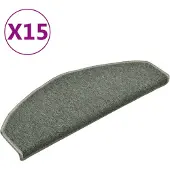 vidaXL - Trapmatten - 15 - st - 65x24x4 - cm - Donkergroen - Halfrond - Groot