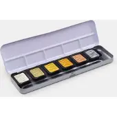Finetec Verftablet 30x22mm Premium Antique tones, 6 stuks in blik,