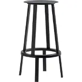 HAY Revolver barkruk Black, high