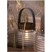 Sirius Deco-solarlamp buiten Aston Jar, helder / transparant, Glas, solar tuinverlichting