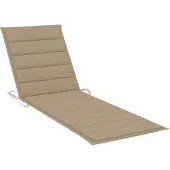 vidaXL Ligbedkussen 200x60x3 cm oxford stof beige
