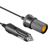 Goobay Sigarettenaanstekerplug verlengkabel - 12-24V/2,5A - 2 meter
