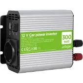 Gembird stroomomvormer | 12V naar 230V + USB | 300W | gemodificeerde sinus