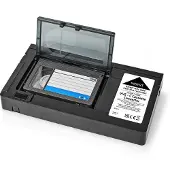 Nedis VHS-Converter Conversie: VHS-C naar VHS Plug and play Zwart -