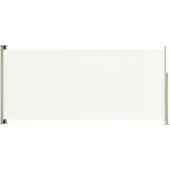 vidaXL Tuinscherm uittrekbaar 140x300 cm crème