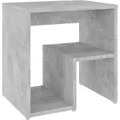 vidaXL Nachtkastje 40x30x40 cm bewerkt hout betongrijs