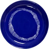Serax Diep Bord Feast tableware by Ottolenghi Dark Blue Stripes White 22 cm