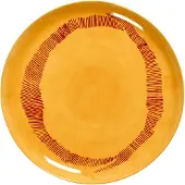 Serax Dinerbord Feast Tableware By Ottolenghi Yellow Stripes Red L 26,5 cm
