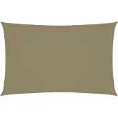 vidaXL Zonnescherm rechthoekig 2x5 m oxford stof beige