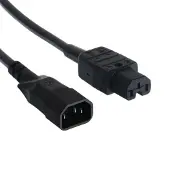 Bachmann C15 - C14 stroomkabel voor UPS/PDU | 3x 1,50mm (PVC) | zwart | 3 meter